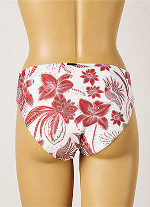 Bas de maillot de bain imprimé tie and dye culotte blanc MOONTIDE femme