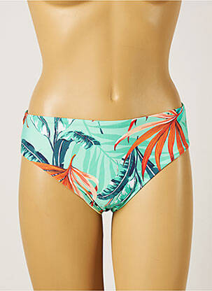 Bas de maillot de bain imprimé tie and dye culotte vert MOONTIDE femme