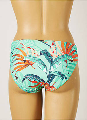 Bas de maillot de bain imprimé tie and dye culotte vert MOONTIDE femme