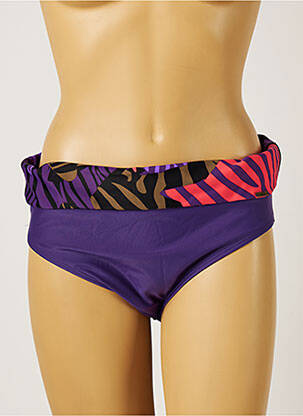Bas de maillot de bain stretch culotte violet PANACHE femme