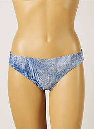 Bas de maillot de bain imprimé fantaisie culotte bleu PIHA femme