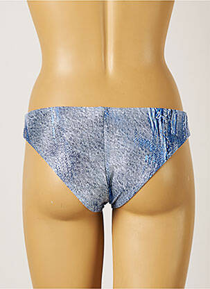 Bas de maillot de bain imprimé fantaisie culotte bleu PIHA femme