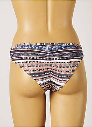 Bas de maillot de bain imprimé fantaisie culotte marron PIHA femme