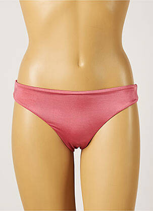 Bas de maillot de bain effet matière satinée culotte rose SEAFOLLY femme