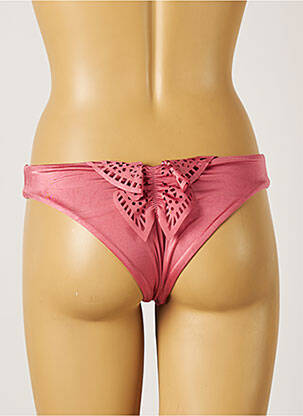 Bas de maillot de bain effet matière satinée culotte rose SEAFOLLY femme