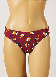 Bas de maillot de bain stretch culotte rouge PIHA femme