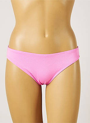 Bas de maillot de bain stretch culotte rose PIHA femme