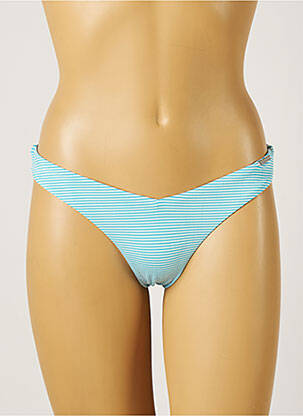 Bas de maillot de bain tissage texturé culotte bleu YSABEL MORA femme