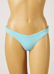 Bas de maillot de bain imprimé rayures culotte bleu YSABEL MORA femme