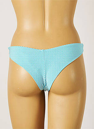 Bas de maillot de bain tissage texturé culotte bleu YSABEL MORA femme