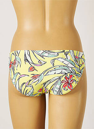 Bas de maillot de bain imprimé tie and dye culotte jaune PIHA femme