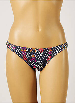 Bas de maillot de bain imprimé fantaisie culotte bleu KIWI femme