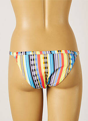 Bas de maillot de bain imprimé fantaisie culotte bleu PIHA femme