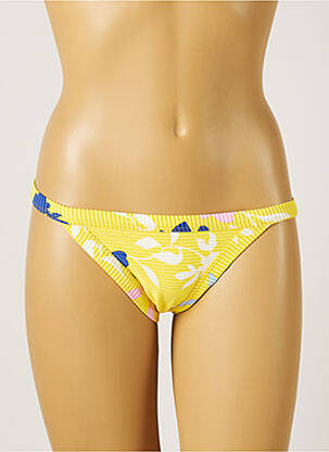 Bas de maillot de bain imprimé fleurs culotte jaune SEAFOLLY femme