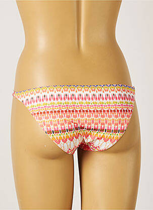 Bas de maillot de bain imprimé fantaisie culotte rose KIWI femme
