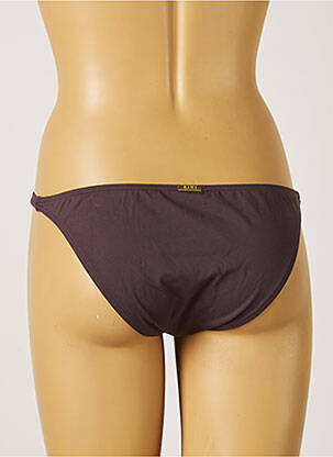 Bas de maillot de bain stretch culotte marron KIWI femme