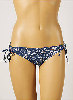 Bas de maillot de bain imprimé fleurs culotte bleu PROTEST femme