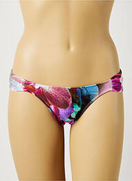 Bas de maillot de bain imprimé fleurs culotte rose RIO DE SOL femme