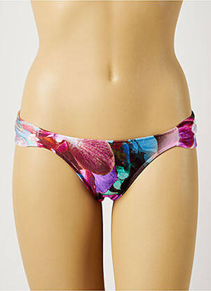 Bas de maillot de bain imprimé fleurs culotte rose RIO DE SOL femme