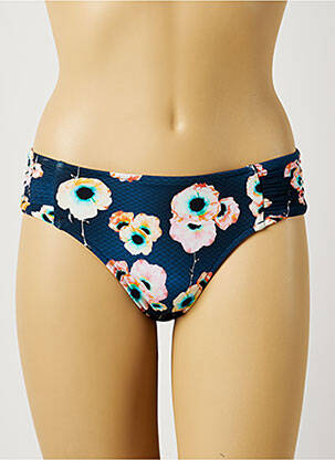 Bas de maillot de bain imprimé fleurs culotte bleu SEAFOLLY femme