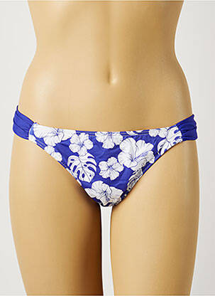 Bas de maillot de bain imprimé tie and dye culotte bleu KIWI femme