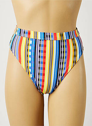 Bas de maillot de bain imprimé fantaisie culotte bleu PIHA femme