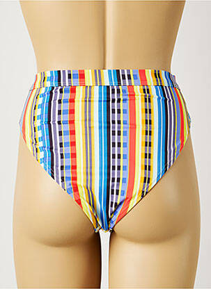 Bas de maillot de bain imprimé fantaisie culotte bleu PIHA femme
