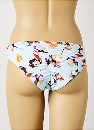 Bas de maillot de bain imprimé fleurs culotte bleu PIHA femme