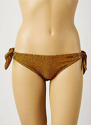 Bas de maillot de bain fermeture liens à nouer bikini marron PROTEST femme