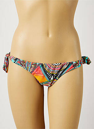 Bas de maillot de bain imprimé fleurs bikini bleu RIO DE SOL femme
