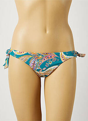 Bas de maillot de bain fermeture liens à nouer bikini bleu MOONTIDE femme