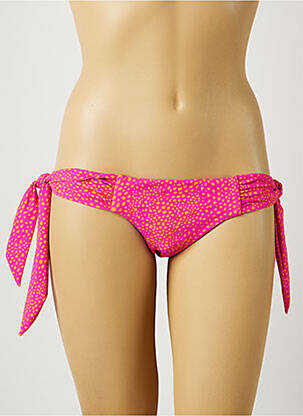 Bas de maillot de bain fermeture liens à nouer culotte rose SEAFOLLY femme