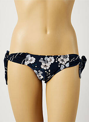 Bas de maillot de bain imprimé fleurs bikini bleu SEAFOLLY femme