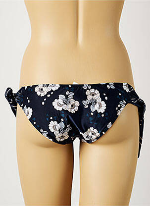 Bas de maillot de bain imprimé fleurs bikini bleu SEAFOLLY femme
