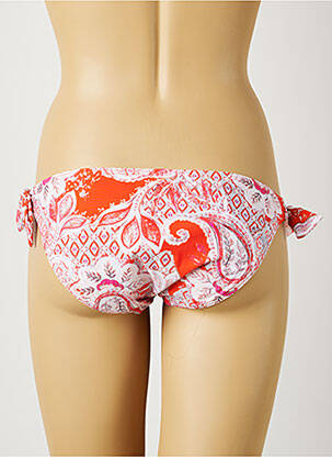 Bas de maillot de bain fermeture liens à nouer bikini orange MOONTIDE femme