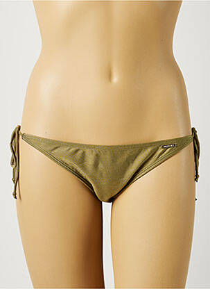 Bas de maillot de bain fermeture liens à nouer bikini vert SUN PROJECT femme