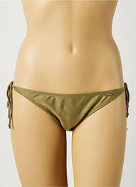 Bas de maillot de bain fermeture liens à nouer bikini vert SUN PROJECT femme