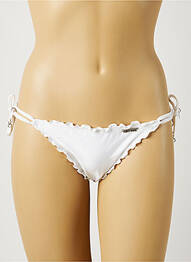 Bas de maillot de bain fermeture liens à nouer culotte blanc SEAFOLLY femme