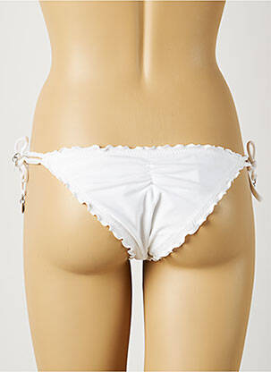 Bas de maillot de bain fermeture liens à nouer culotte blanc SEAFOLLY femme
