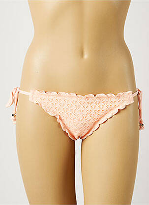 Bas de maillot de bain fermeture liens à nouer bikini orange SEAFOLLY femme