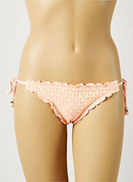 Bas de maillot de bain fermeture liens à nouer bikini orange SEAFOLLY femme