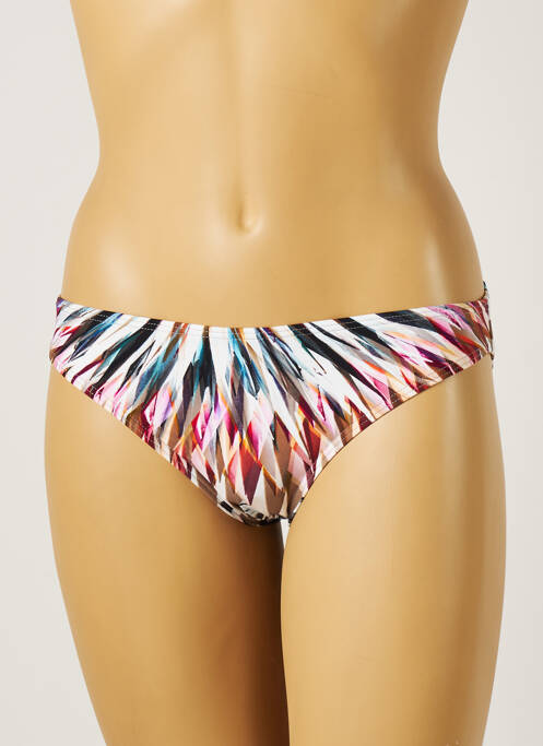Bas de maillot de bain imprimé tie and dye culotte gris MOONTIDE femme