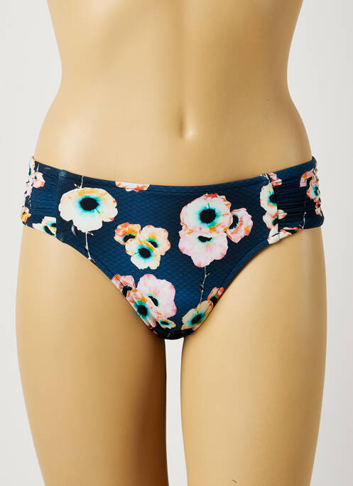 Bas de maillot de bain imprimé fleurs culotte bleu SEAFOLLY femme