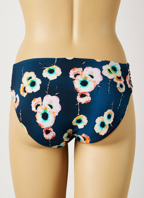 Bas de maillot de bain imprimé fleurs culotte bleu SEAFOLLY femme