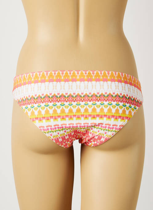 Bas de maillot de bain imprimé fantaisie culotte orange KIWI femme