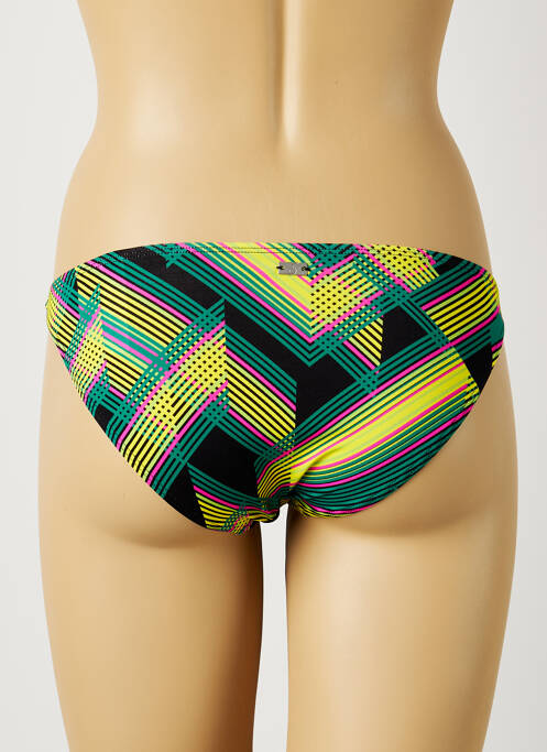 Bas de maillot de bain imprimé fantaisie culotte vert CHERRY BEACH femme