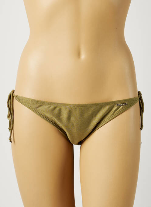 Bas de maillot de bain fermeture liens à nouer bikini vert SUN PROJECT femme
