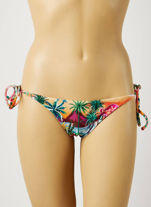 Bas de maillot de bain réversible bikini orange RIO DE SOL femme