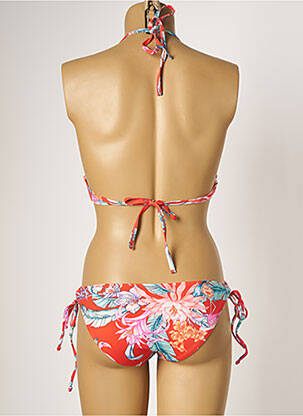 Maillot de bain 2 pièces stretch haut soutien-gorge moulé rouge DAG ADOM femme