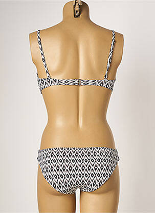 Maillot de bain 2 pièces stretch haut soutien-gorge moulé noir DAG ADOM femme